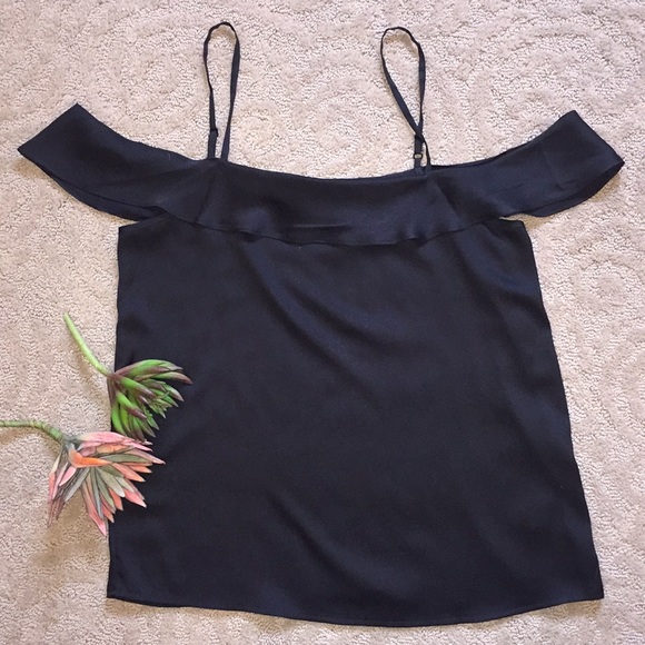 Express Tops - Black Off the shoulder top
